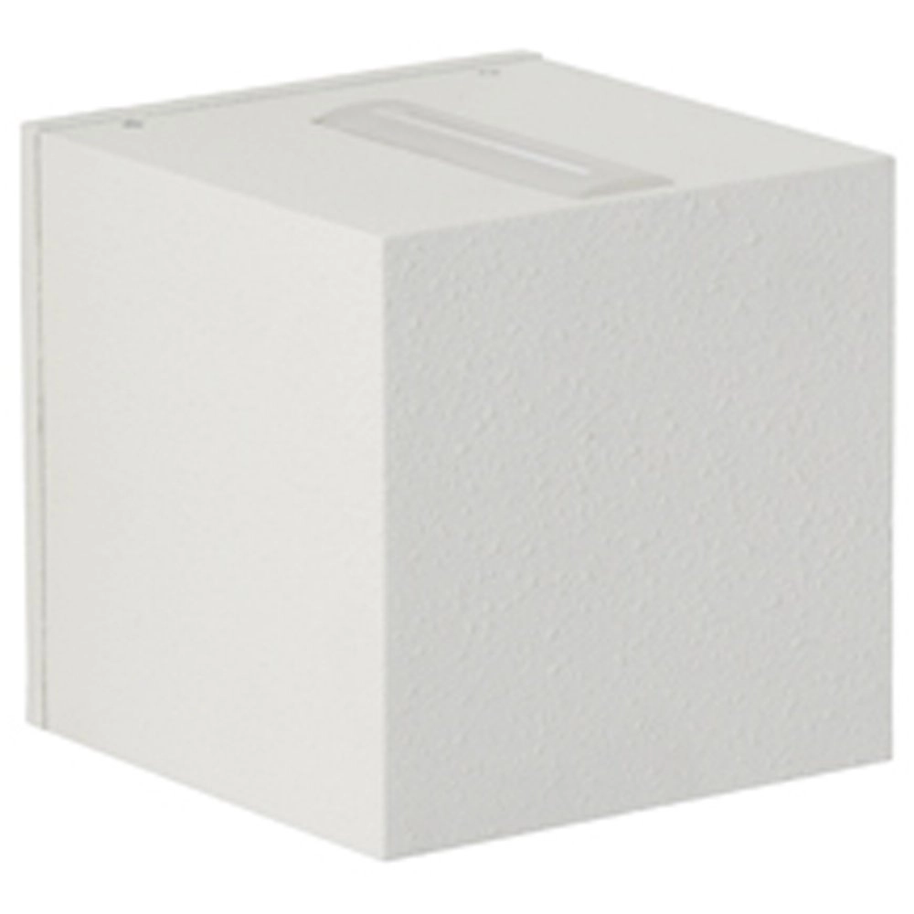 Vierkante Led muurlamp Lino 10,5cm - wit