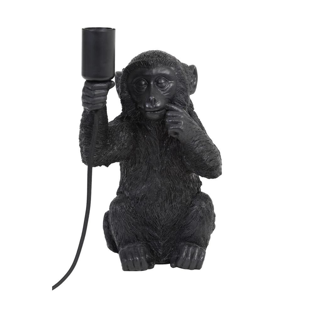 Tafellamp aapje Monkey zwart Light & Living 8717807303495