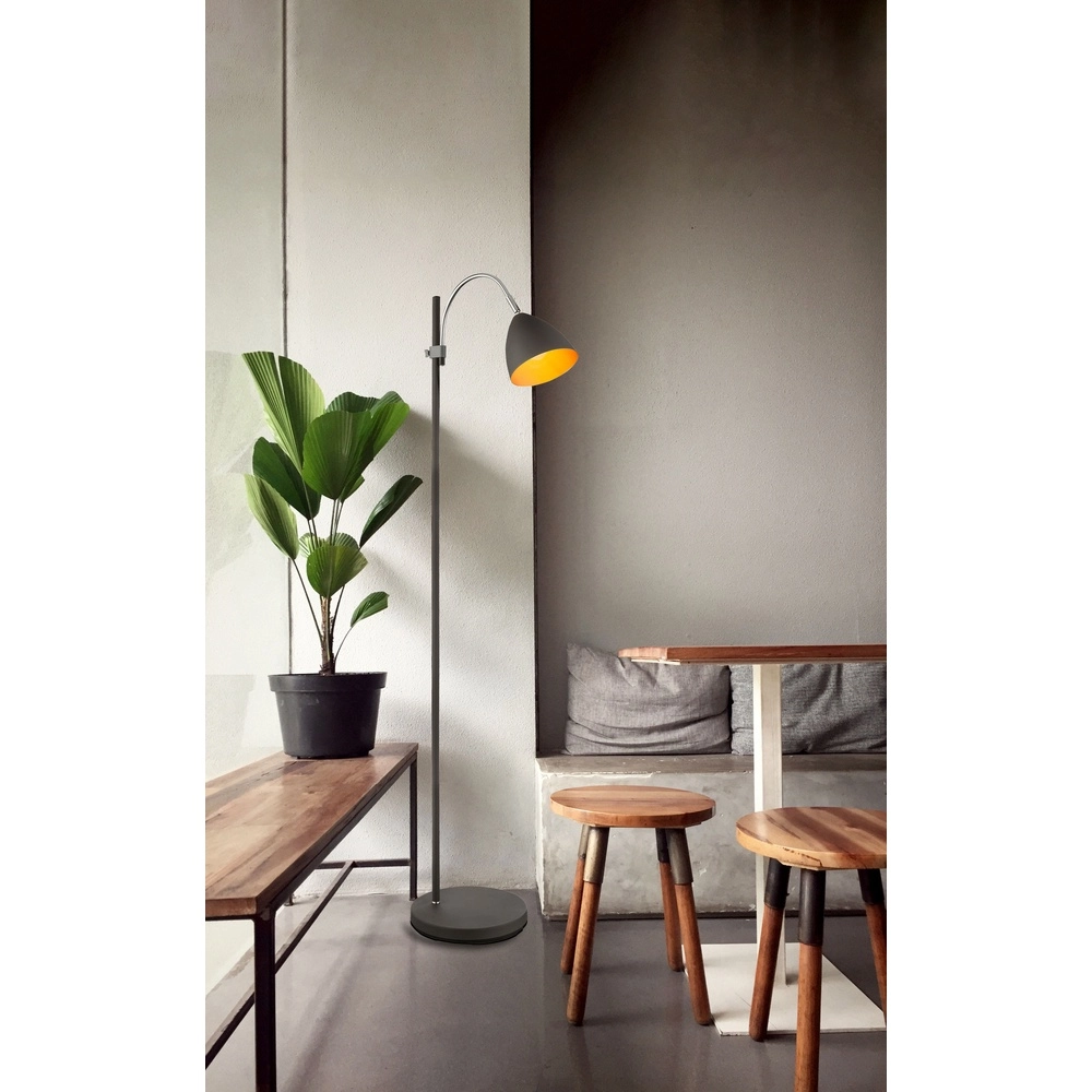 Design vloerlamp Archibald antraciet