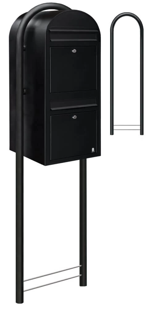 Brievenbus Duo 9005 Struktuurzwart Bobi 6417237014290
