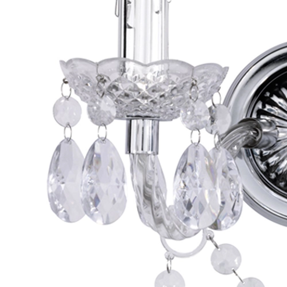 muur licht Luster met kristal Trio 4017807264654