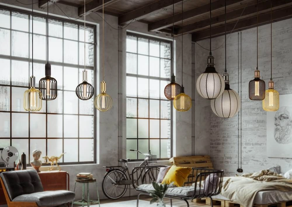 Gouden hanglamp Globe Ø 12,5cm