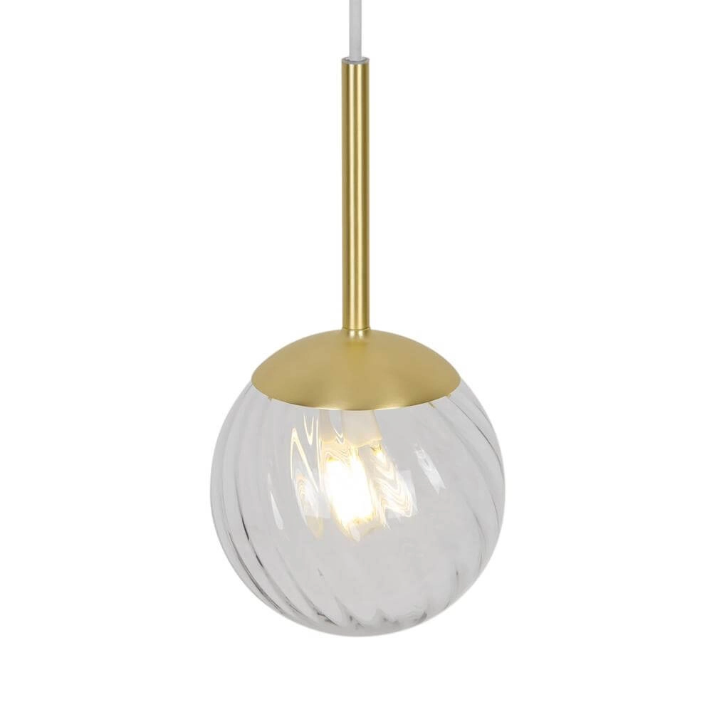 Glazen hanglamp Chisell messing Ø 15cm Nordlux 5704924015649