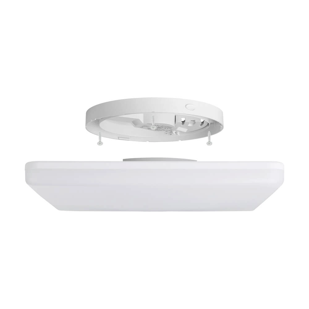 Vierkante plafondlamp Castagneto 31 x 31cm wit Eglo 9008606313235