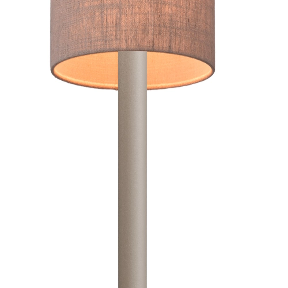Vloerlamp Lisbourg beige terra met beige grey kap Masterlight