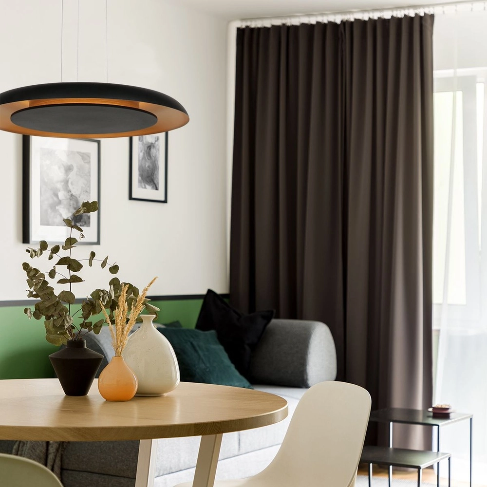 Hanglamp Golden Veil zwart Ø 60cm Steinhauer 8712746180305