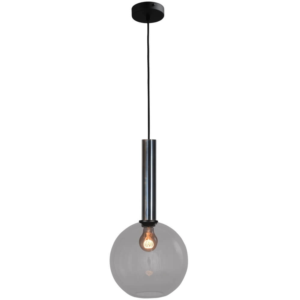 Hanglamp Ø 25cm Bella 2 Dappled oil met smoke glas