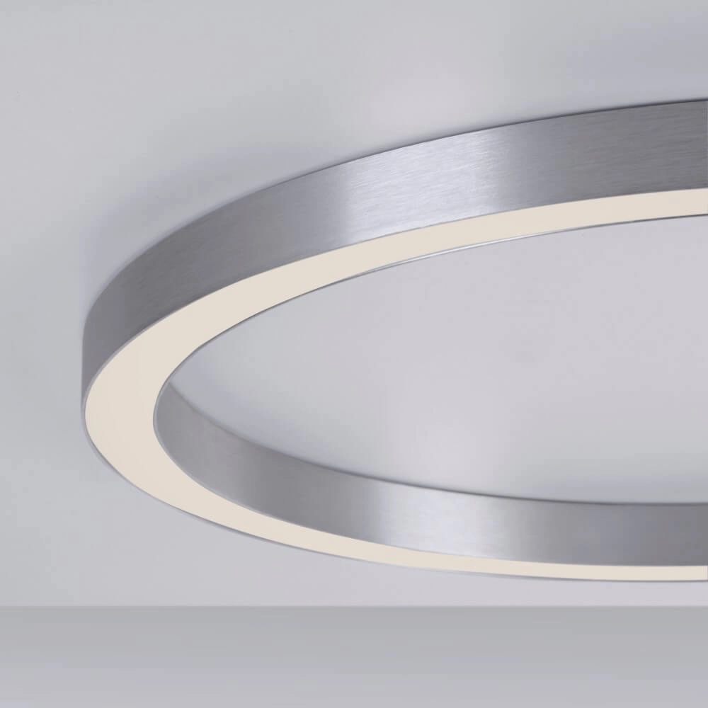 Ronde vloerlamp Pure Lines Round Ø 70cm aluminium Paul Neuhaus 4012248373538