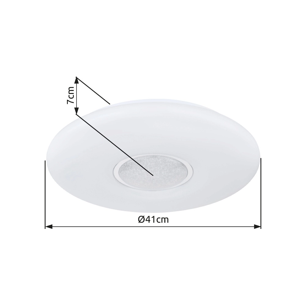 Plaffoniere Sully wit Ø 41cm Globo 9007371427932