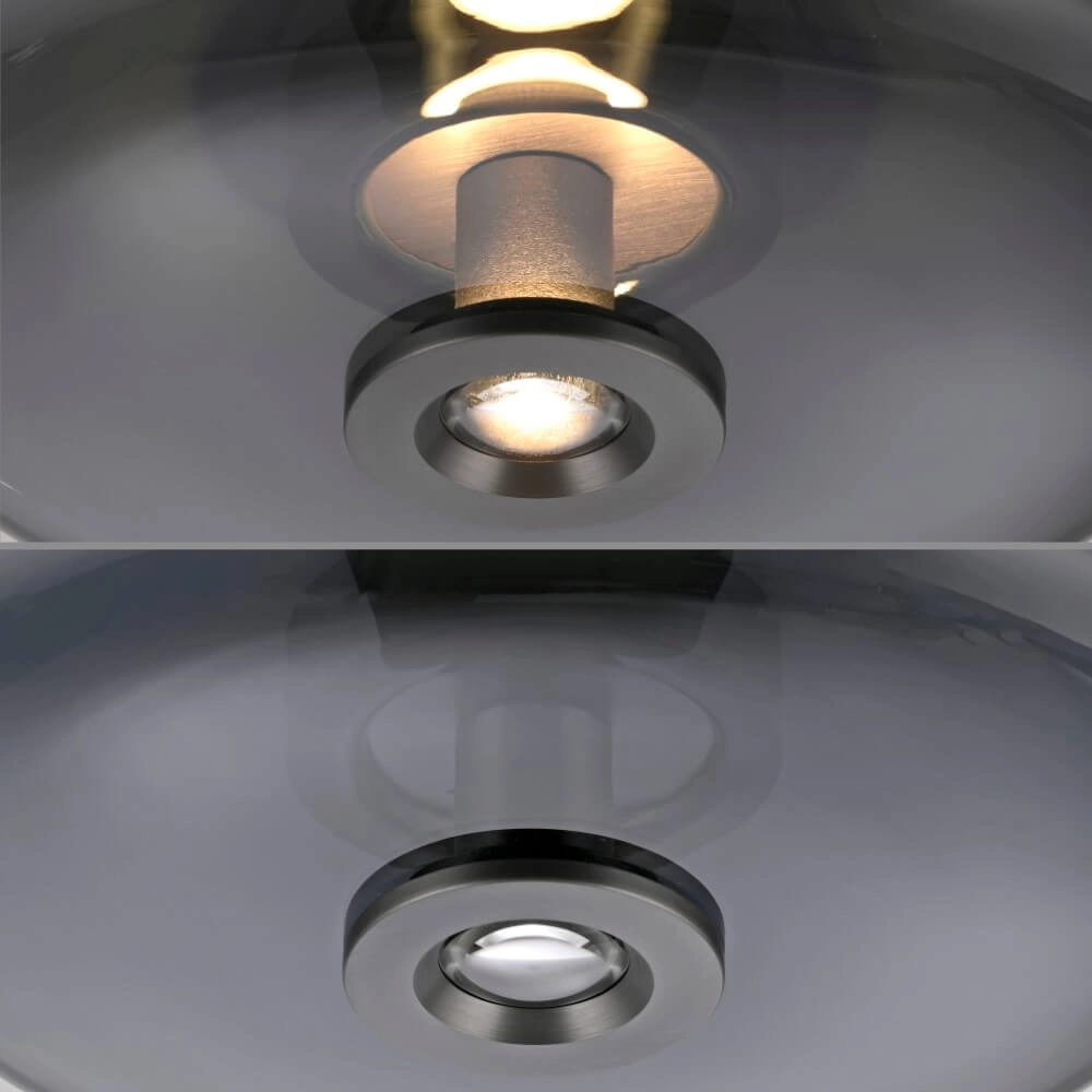 Design plafondlamp Pure Vitrum grijs Paul Neuhaus 4012248382660