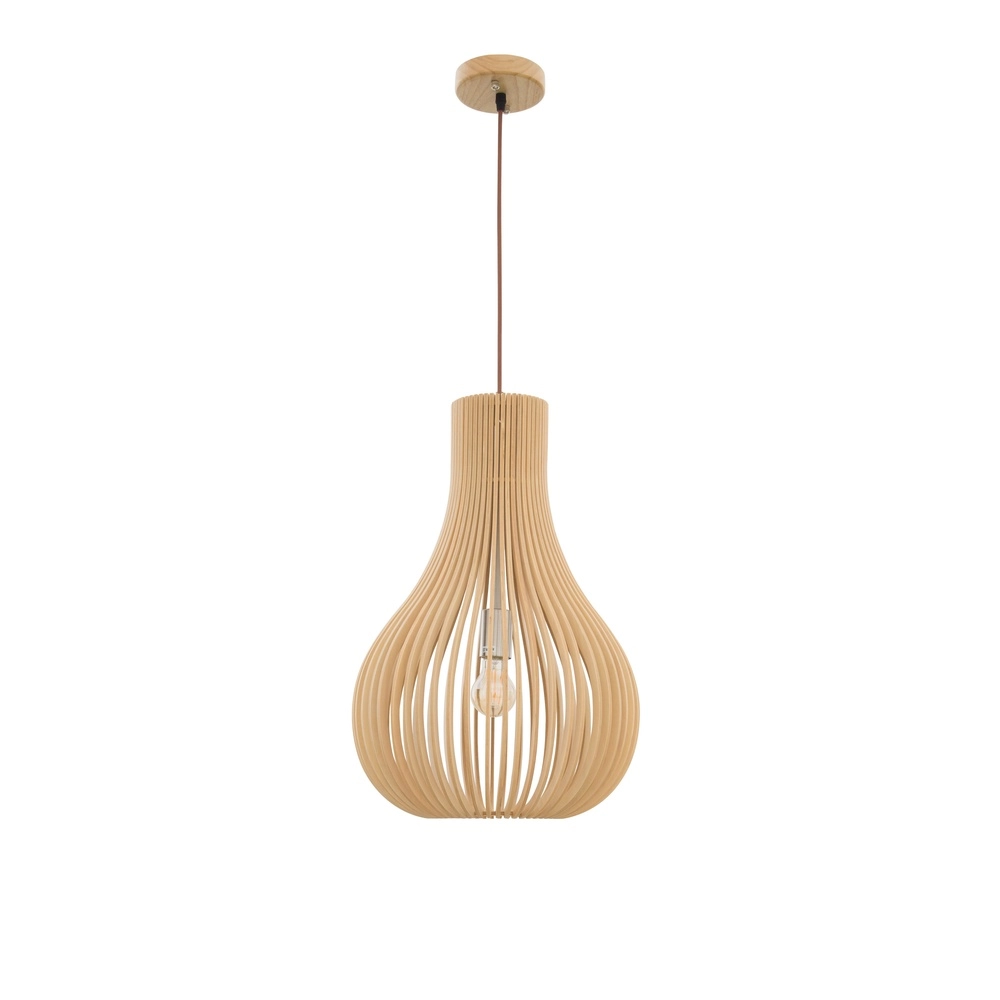 Moderne hanglamp Soho hout Ø 38cm Lyora 5212017424938