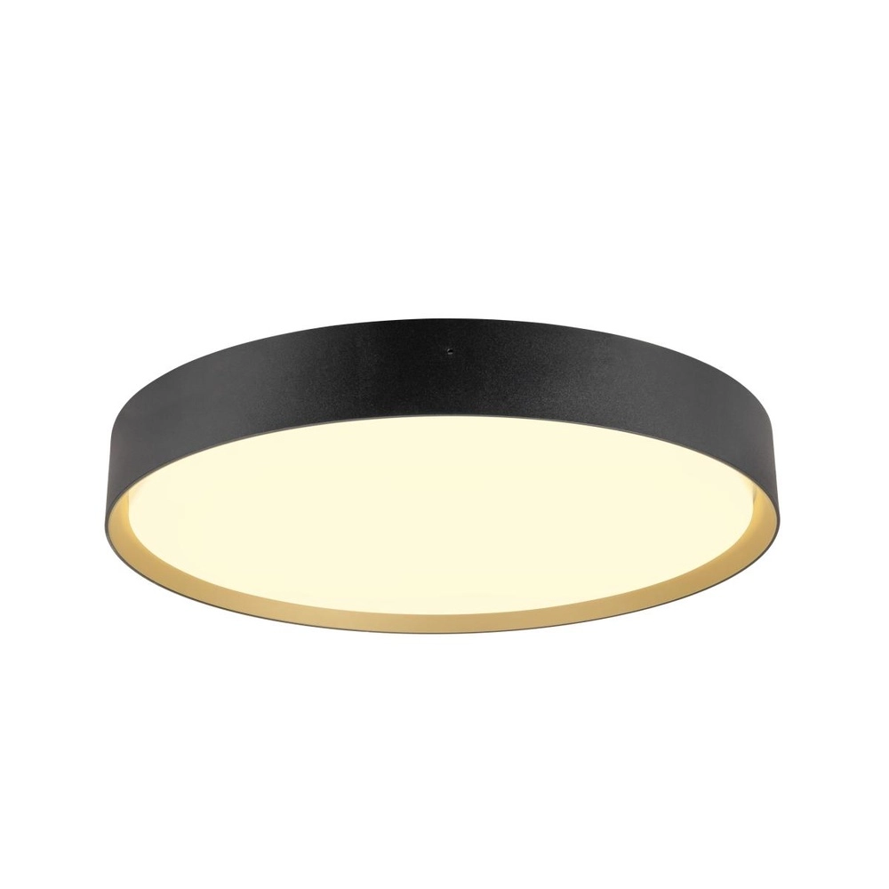 Plafondlamp Decona Ø 42cm zwart met goud - 3000K/4000K
