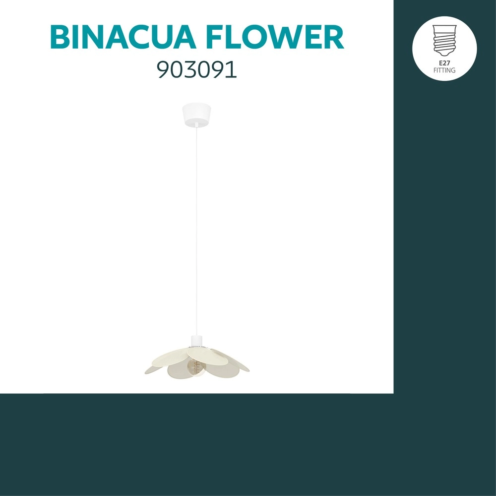 Hanglamp Binacua wit Ø 40cm Eglo 9008606405787