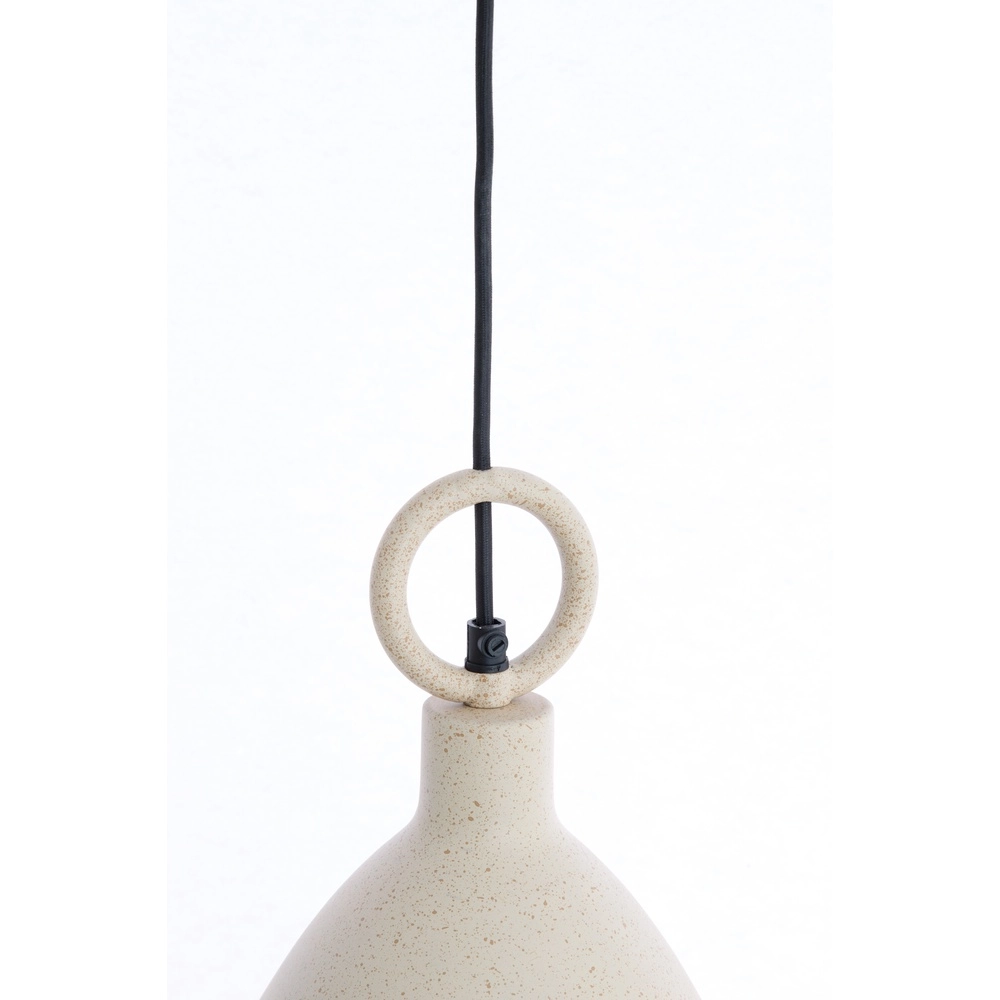 Metalen hanglamp Risari Ø 24cm - zand bruin Light & Living 8717807787684