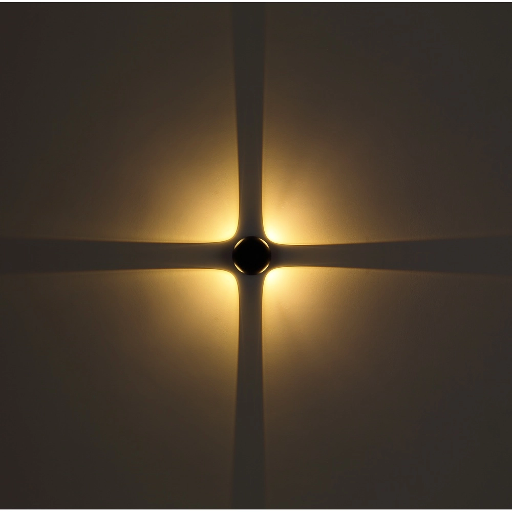 Ronde wandlamp Slice zwart Globo 9007371451036
