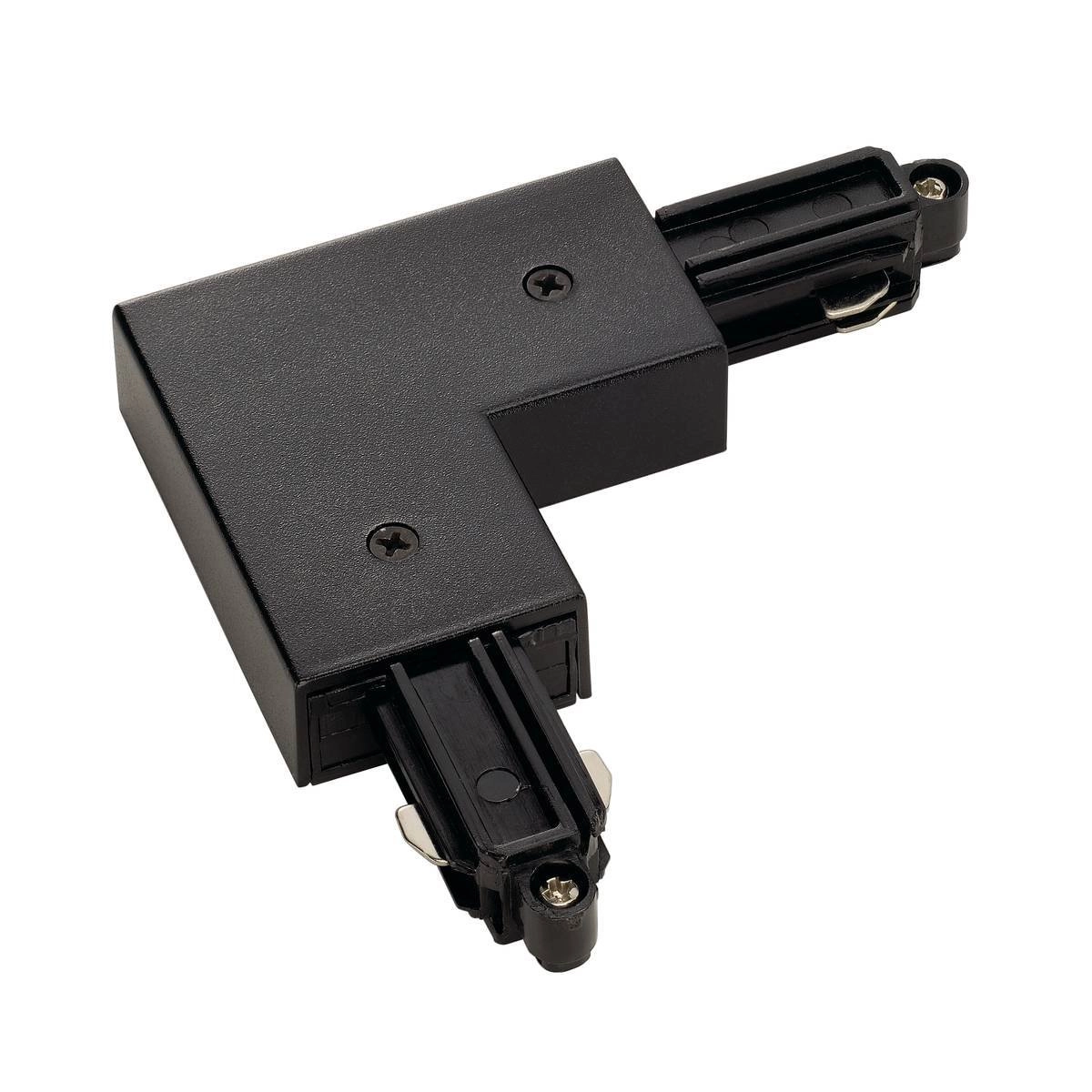 1-fase L-Connector 2 hoekverbinder aarde binnen zwart