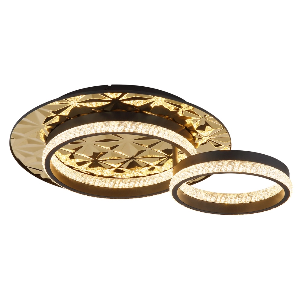 Design plafondlamp Della Ii zwart met goud