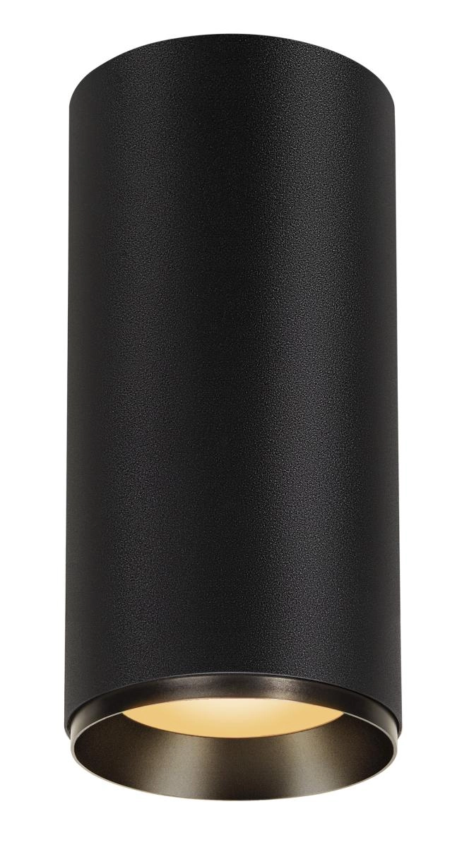 Opbouwspot Numinos XL cilinder zwart 2700K - 24gr