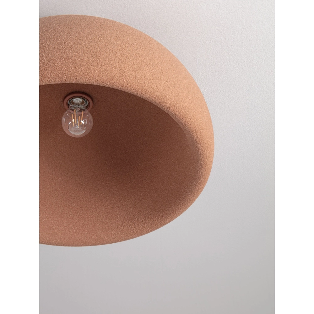 Moderne plafondlamp Davo terracotta Ø 50cm Lyora 5212017495716