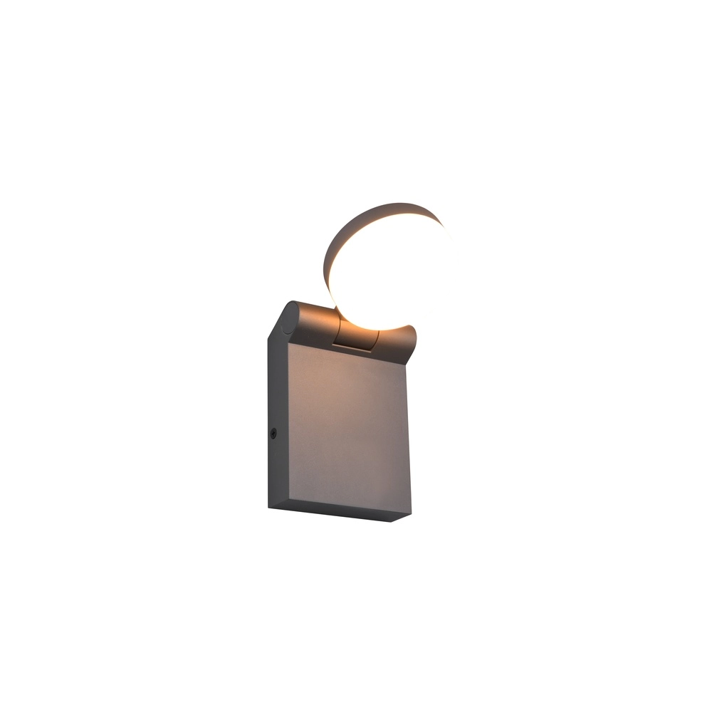 Strakke wandlamp Adour antraciet