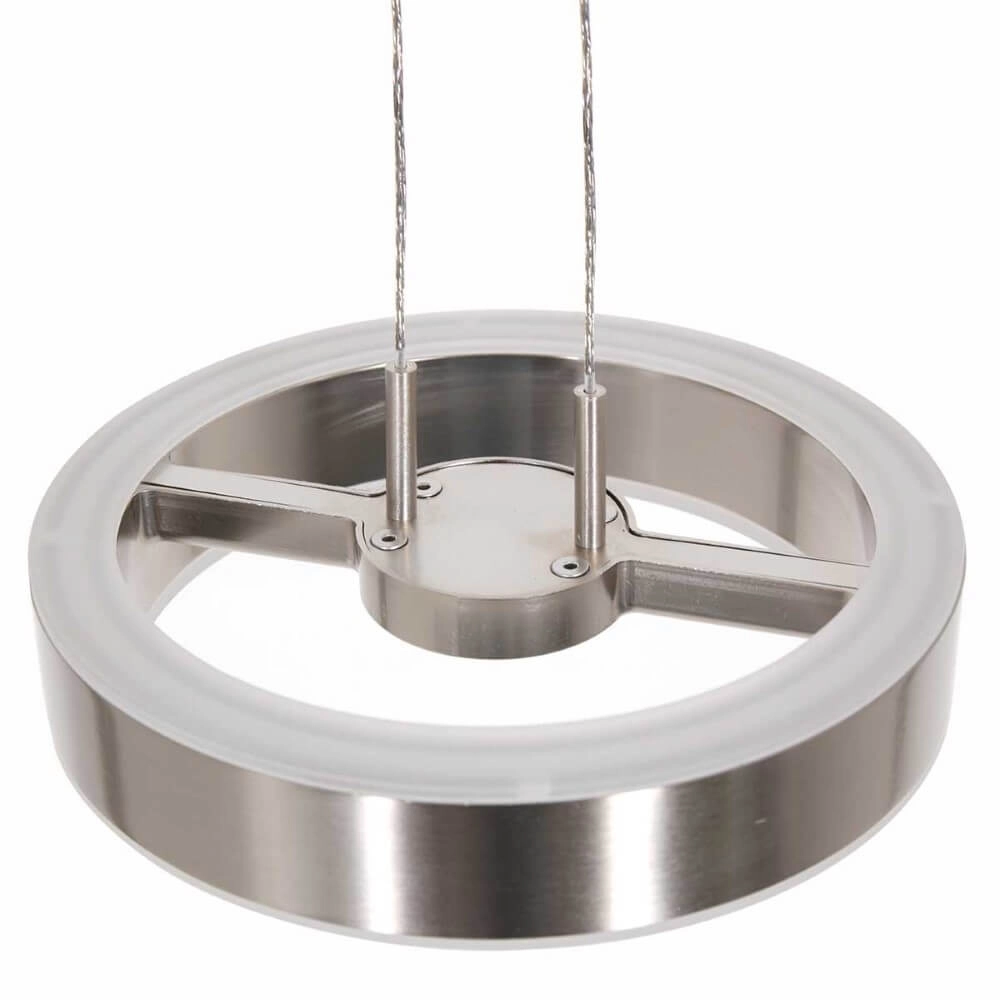 Strakke led hanglamp Piola RVS Steinhauer 8712746167306
