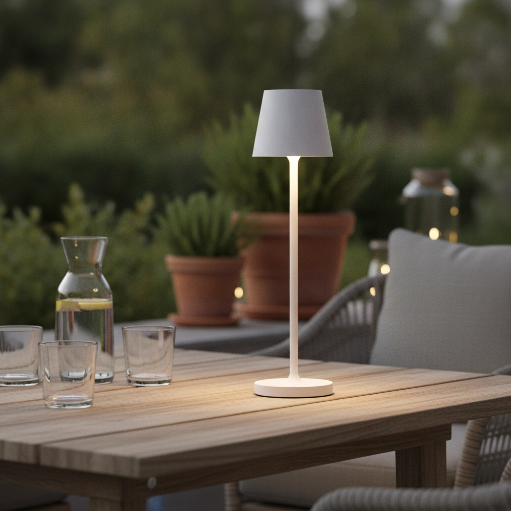 Tafellamp Petit wit oplaadbaar