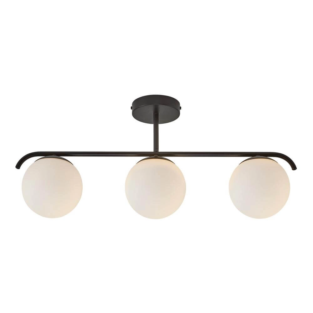 Design plafondlamp Grant zwart 3-lichts