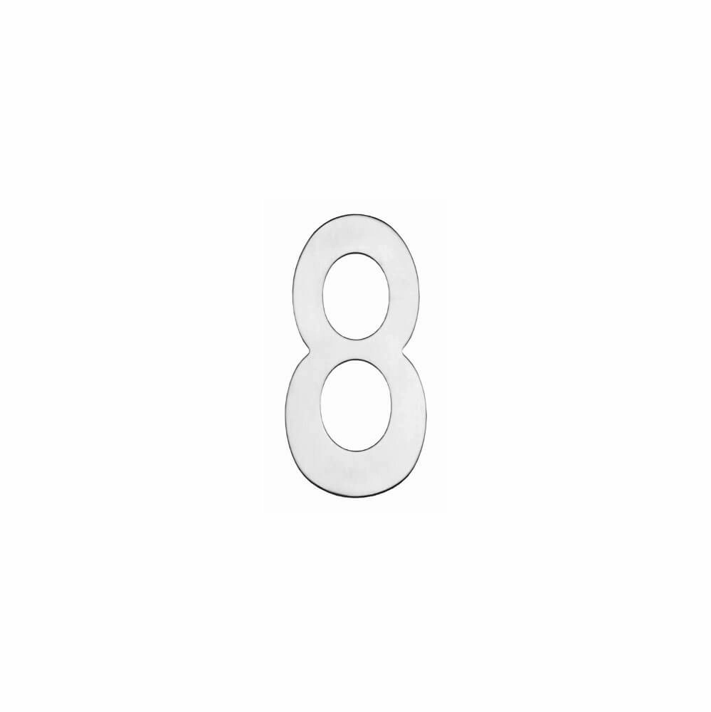 Huisnummer 8 Numbra 15cm RVS
