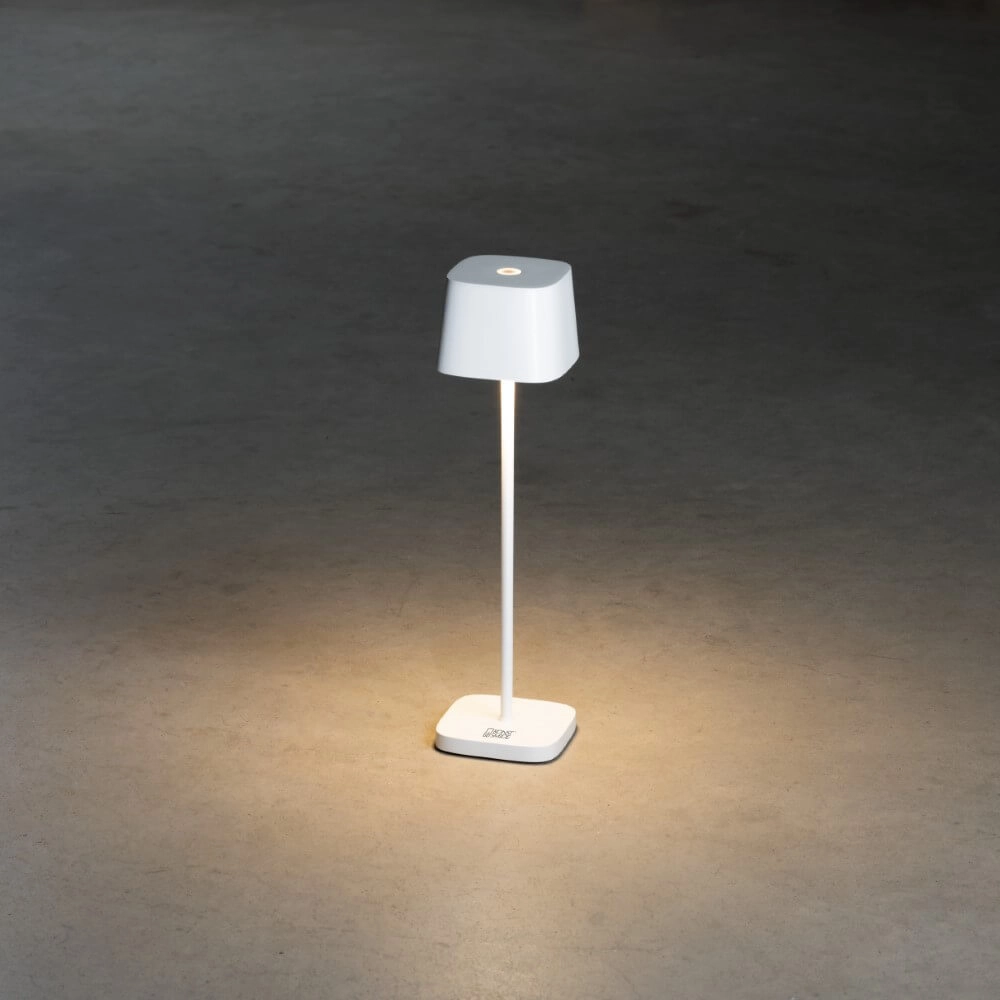 Draadloze tafellamp Capri mini wit KonstSmide 7318307829259