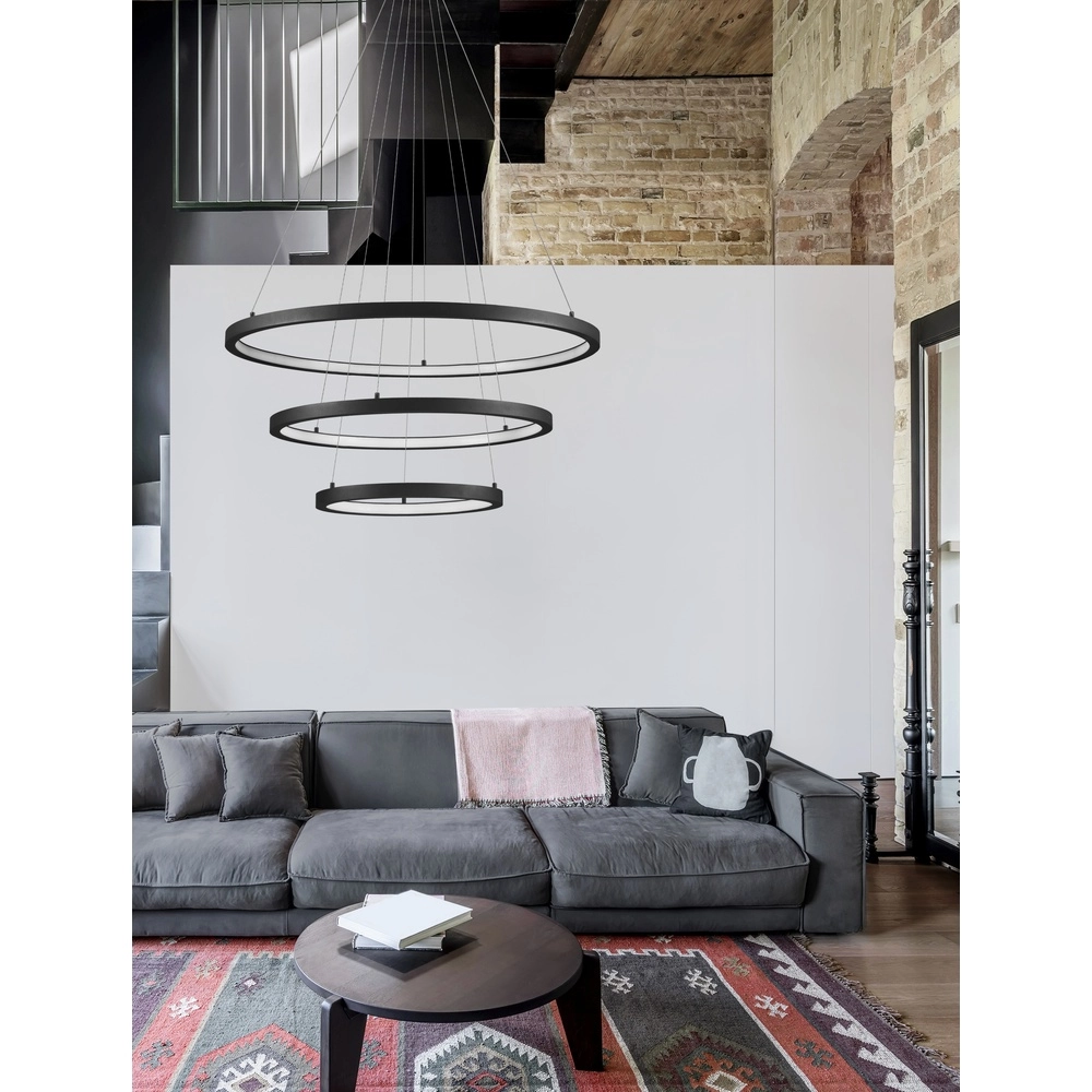 Zwarte hanglamp Empatia design triple