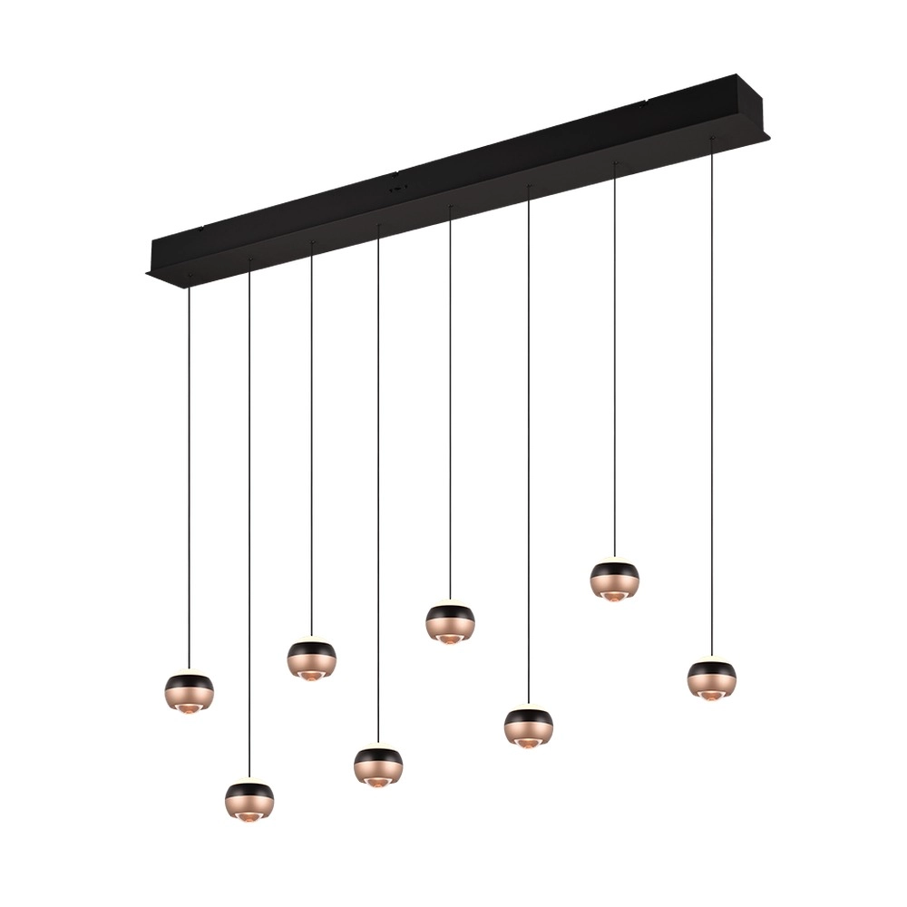 Design hanglamp Orbit 8-lichts recht