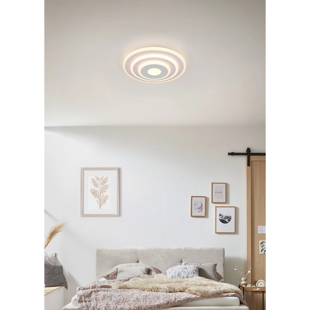 Ronde lamp Goya design wit Trio 4017807654264