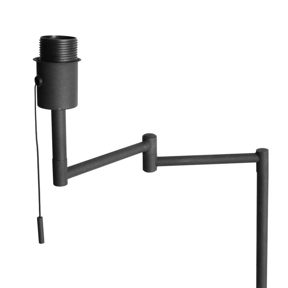 Vloerlamp Bella zwart met kap wit Steinhauer 8712746174625