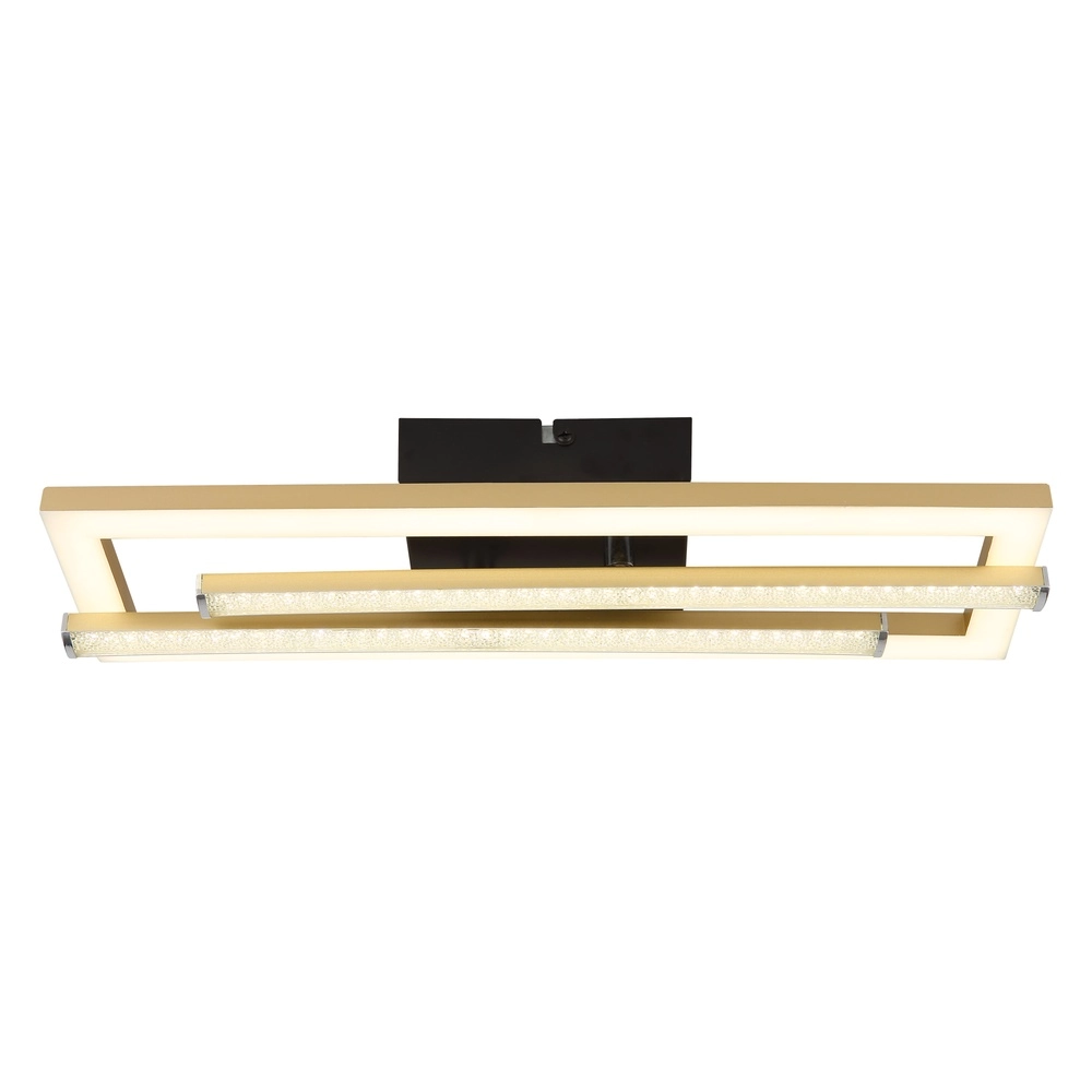 Plafondlamp Highway zwart met goud Globo 9007371453795