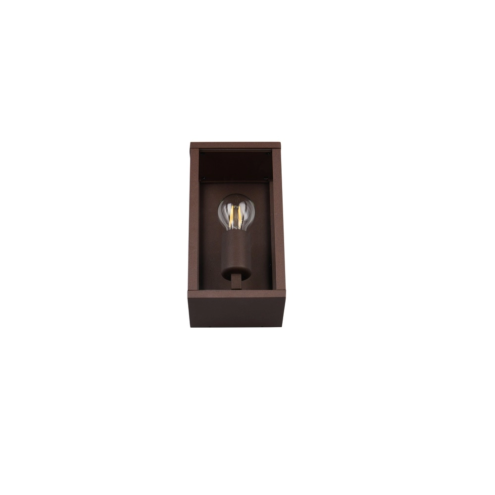 Moderne wandlamp Garonne S roestbruin Trio 4017807687378