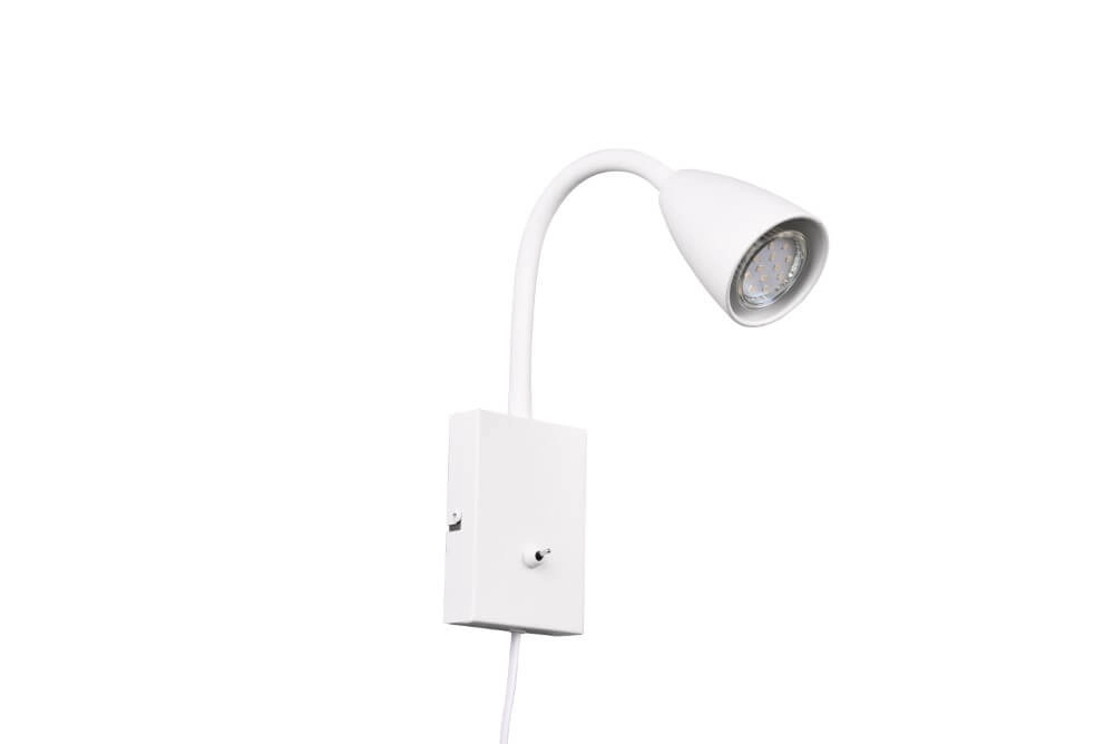 Flexibele leeslamp Wanda Wit