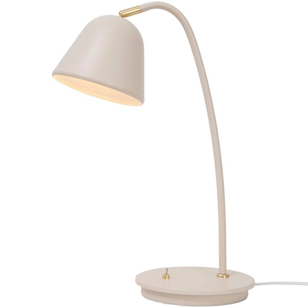 Tafellamp Fleur zand bruin design