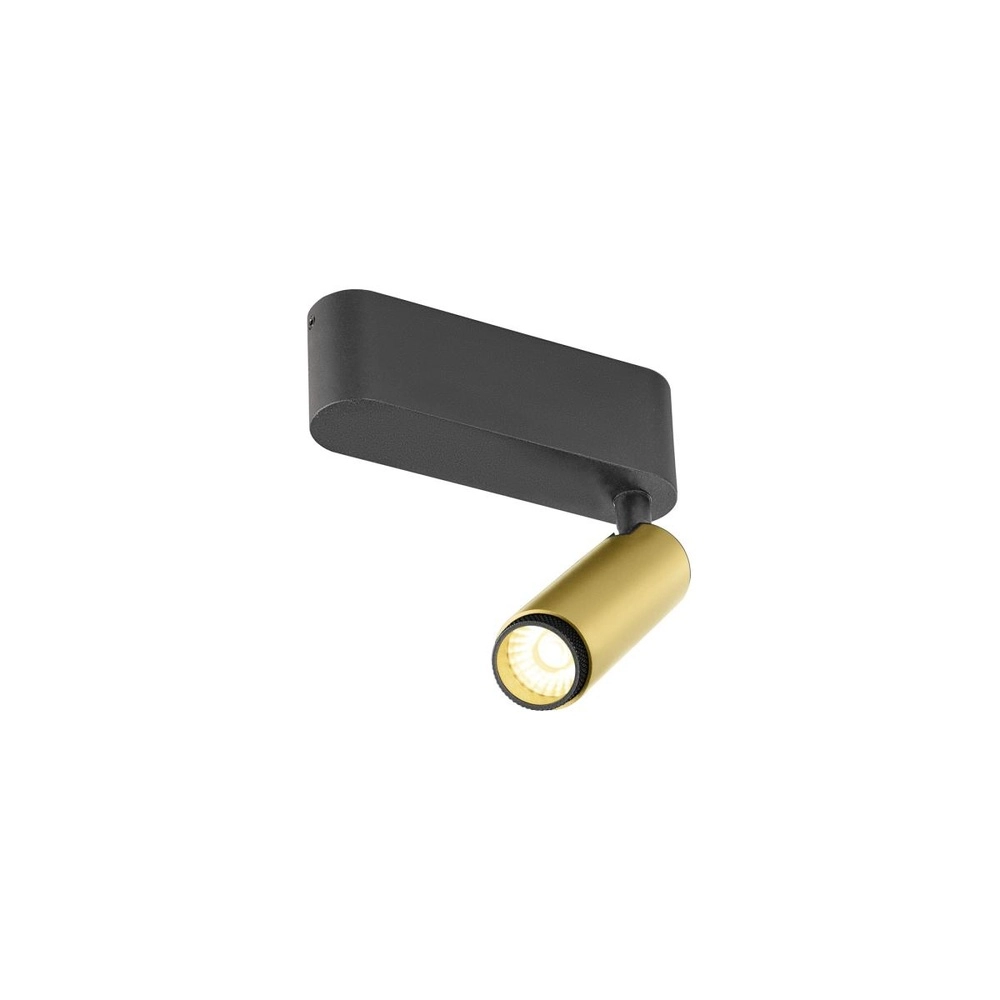 Opbouwspot Grip! S goud met zwart 3000K SLV 4024163304931