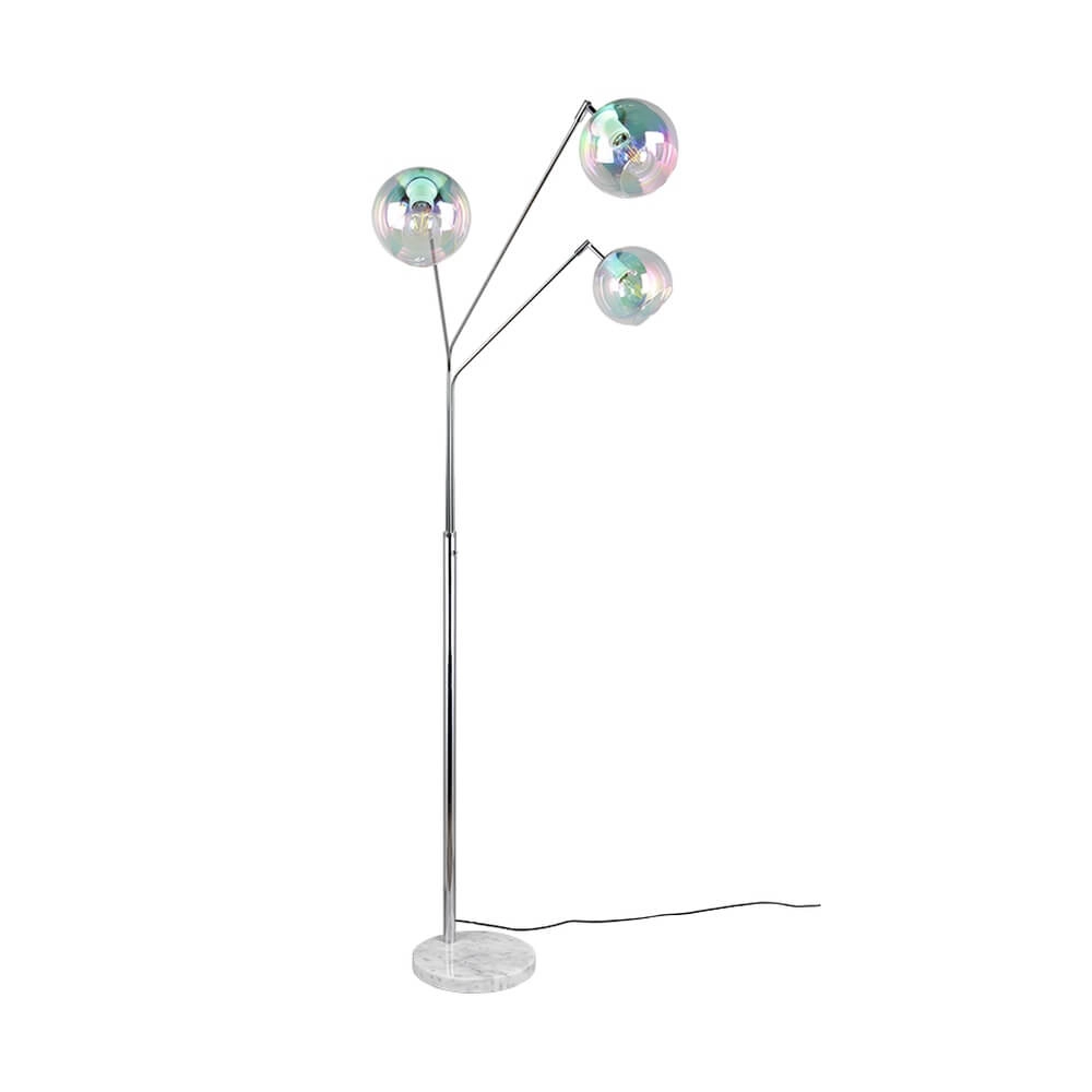 Design vloerlamp Paxton chroom Trio 4017807641219