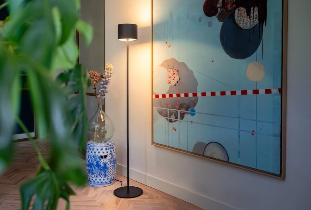 Gave vloerlamp Maverick zwart ETH 8720195306016