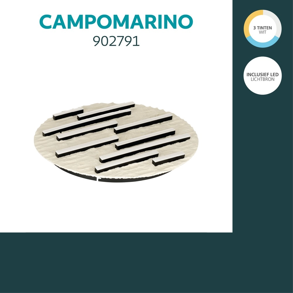 Plafondlamp Campomarino zand bruin Ø 48cm Eglo 9008606409082