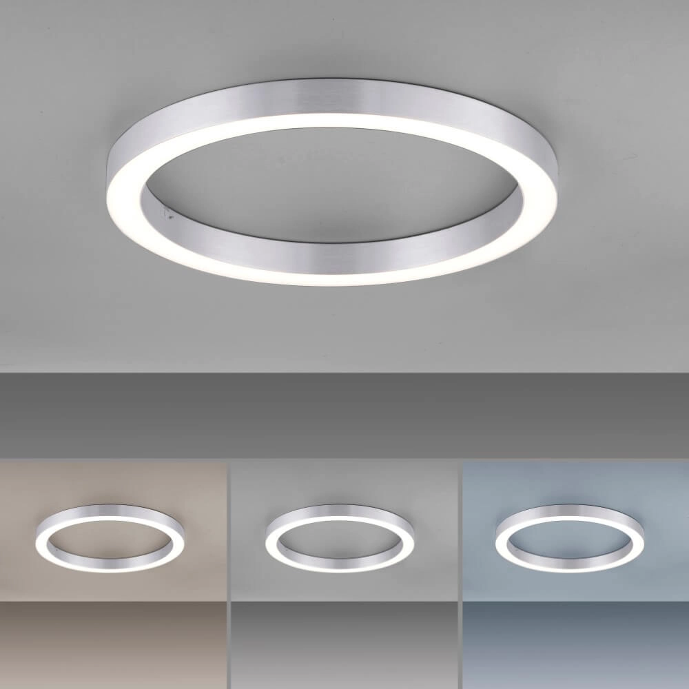 Ronde vloerlamp Pure Lines Round Ø 50cm aluminium Paul Neuhaus 4012248375860