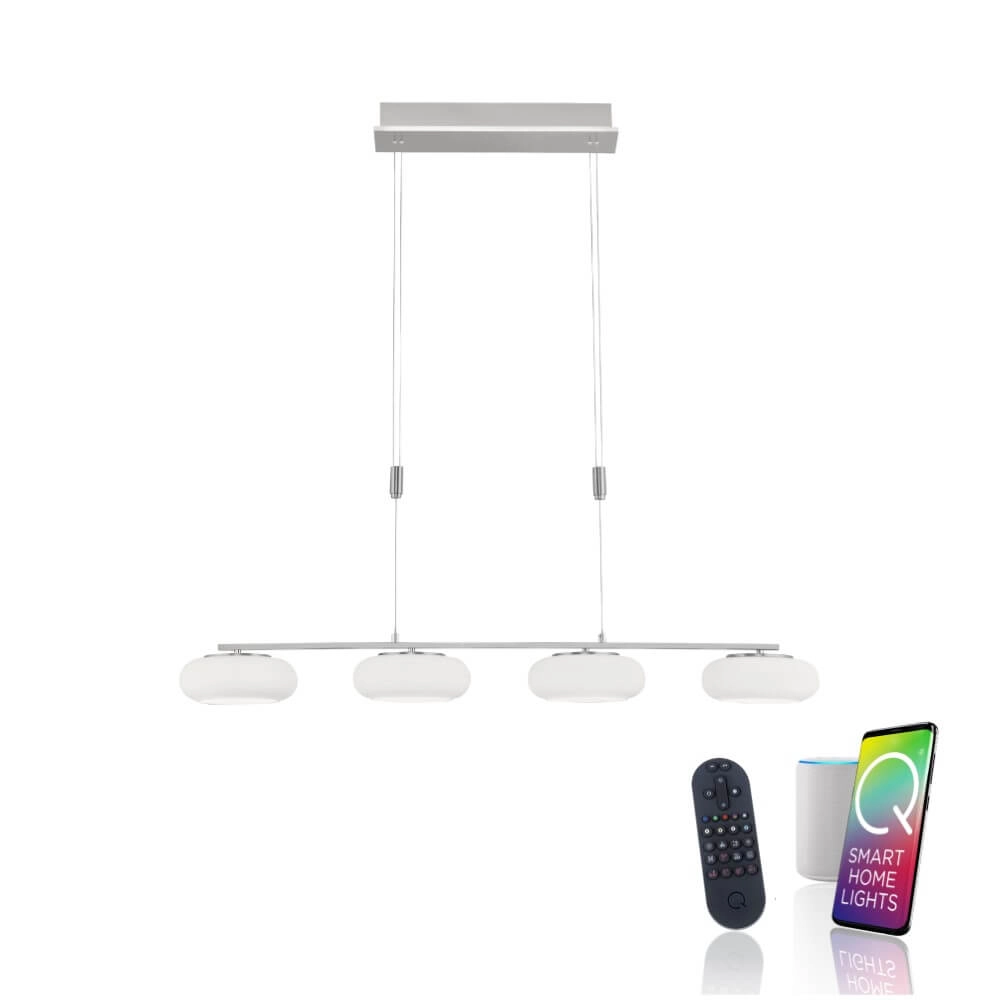 4-lichts hanglamp Q-Etienne metaal recht Paul Neuhaus 4012248350461