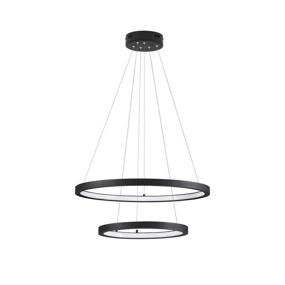 Zwarte hanglamp Empatia design dubbel