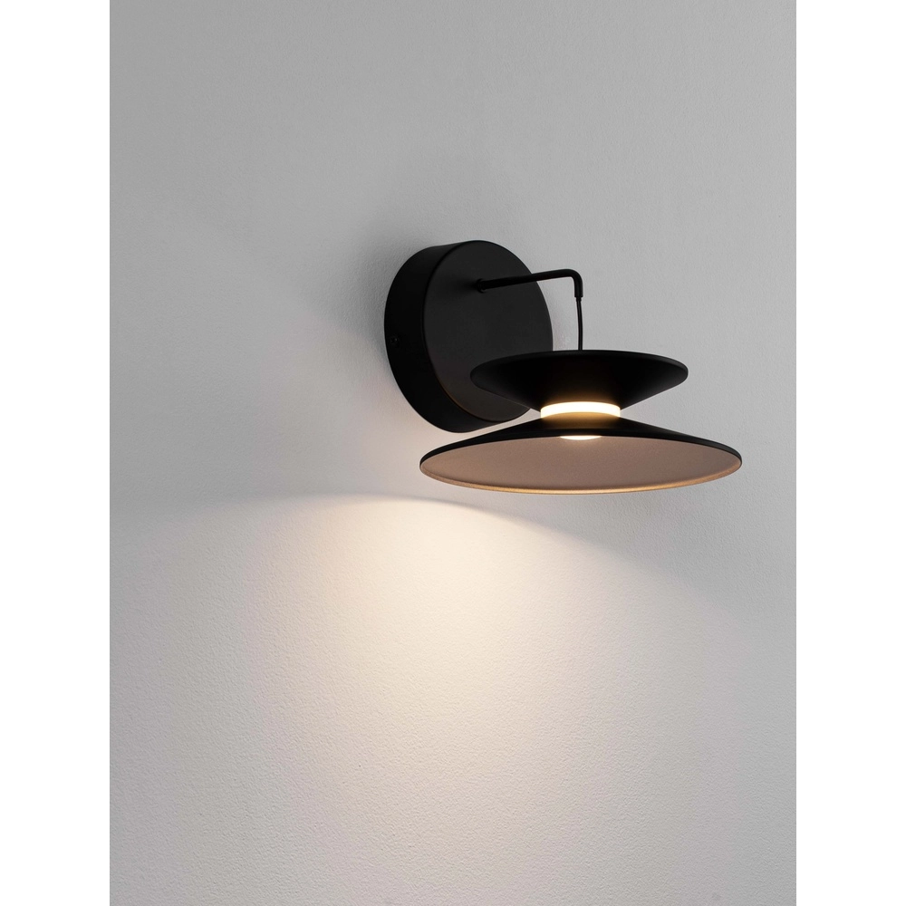 Design wandlamp Morfi zwart
