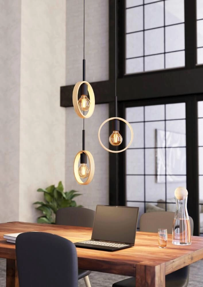 Vide hanglamp Ipsden 3-lichts Eglo 9002759435516