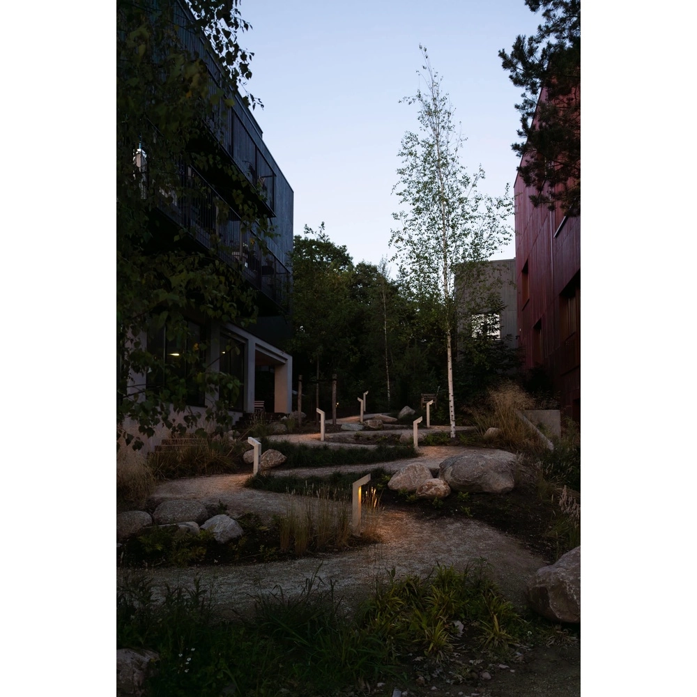 Houten padverlichting Punto Accoya - 80cm - 2700K Timberlab 8716803514096