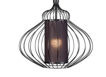 Handlamp met stof Abi Ø 41cm Lyora 5903139886697