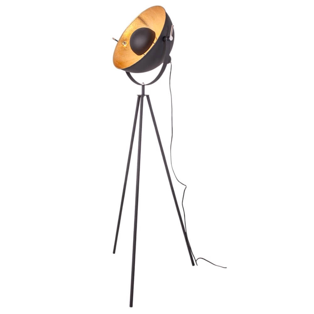 Staande lamp Captain mat zwart 145cm