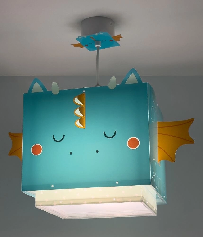 Design hanglamp Little Dragon blauw met wit Dalber 8420406002941